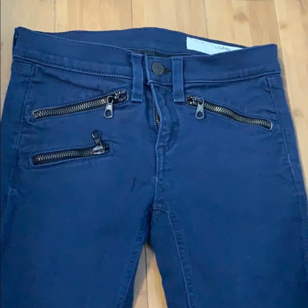Rag and Bone skinny Jean with zippers